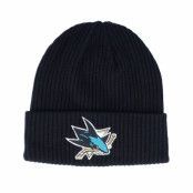 Fanatics - NHL Svart cuff Beanie - San Jose Sharks Core Knit Black Cuff @ Hatstore