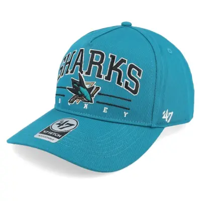 47 Brand - NHL Blå adjustable Keps - San Jose Sharks Roscoe 47 Hitch Cap Dark Teal A-frame Adjustable @ Hatstore