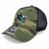 47 Brand - NHL Camo trucker Keps - San Jose Sharks 47 Mvp Camo/Black Trucker @ Hatstore