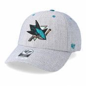 47 Brand - NHL Grå adjustable Keps - San Jose Sharks Storm Cloud 47 MVP Wool Charcoal Adjustable @ Hatstore