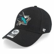 47 Brand - NHL Svart adjustable Keps - San Jose Sharks Mvp Black Adjustable @ Hatstore