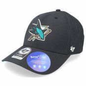 47 Brand - NHL Svart adjustable Keps - San Jose Sharks NHL Back Line Mvp Black Adjustable @ Hatstore