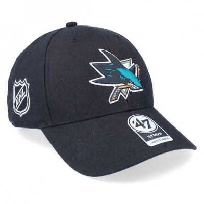 47 Brand - NHL Svart adjustable Keps - San Jose Sharks NHL Sure Shot MVP Black Adjustable @ Hatstore