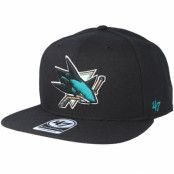 47 Brand - NHL Svart snapback Keps - San Jose Sharks Sure Shot Black Snapback @ Hatstore