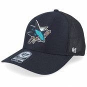 47 Brand - NHL Svart trucker Keps - San Jose Sharks NHL Trophy Black Trucker @ Hatstore