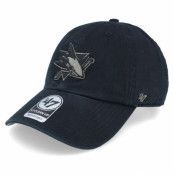 47 Brand - NHL Svart unconstructed Keps - San Jose Sharks NHL Camo'47 Clean Up Black Dad Cap @ Hatstore