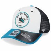 47 Brand - NHL Vit trucker Keps - San Jose Sharks Swell Mvp Dv White/BlackBlue Trucker @ Hatstore