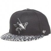 47 Brand - San Jose Sharks Leopard Logo Black/Grey Snapback