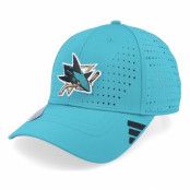 Adidas - NHL Blå adjustable Keps - San Jose Sharks NHL Structured Teal Adjustable @ Hatstore