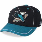 Adidas - NHL Svart flexfit Keps - San Jose Sharks Alpha Black/Teal Flexfit @ Hatstore