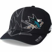 Adidas - NHL Svart flexfit Keps - San Jose Sharks Second Season Structured Black Flexfit @ Hatstore