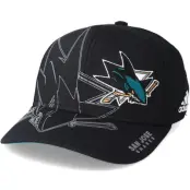 Adidas - NHL Svart flexfit Keps - San Jose Sharks Second Season Structured Black Stretch Fit @ Hatstore