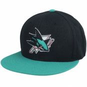 American Needle - NHL Svart snapback Keps - San Jose Sharks Archive 400 Black/Teal Snapback @ Hatstore