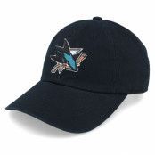 American Needle - NHL Svart unconstructed Keps - San Jose Sharks Blue Line Black Dad Cap @ Hatstore