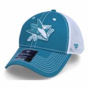 Fanatics - NHL Blå trucker Keps - San Jose Sharks Sport Resort Struct Active Blue/White Trucker @ Hatstore