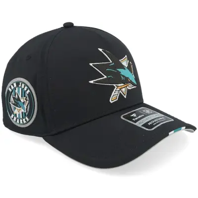 Fanatics - NHL Svart adjustable Keps - San Jose Sharks Auth Pro NHL Mesh Gray/Black A-Frame Adjustable @ Hatstore