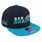 Fanatics - NHL Svart snapback Keps - San Jose Sharks Iconic Color Blocked Black/Active Blue Snapback @ Hatstore