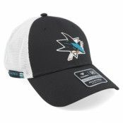 Fanatics - NHL Svart trucker Keps - San Jose Sharks  Authentic Pro Rink Black/White Trucker @ Hatstore