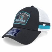 Fanatics - NHL Svart trucker Keps - San Jose Sharks Structured Black/Blue Trucker @ Hatstore