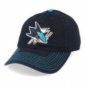 Fanatics - NHL Svart unconstructed Keps - San Jose Sharks Fan Unstructured Black Adjustable @ Hatstore