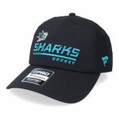 Fanatics - NHL Svart unconstructed Keps - San Jose Sharks Locker Room Black Dad Cap @ Hatstore