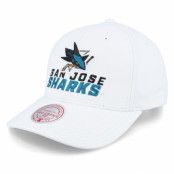 Mitchell&Ness - NBA Vit adjustable Keps - San Jose Sharks All In Pro White Adjustable @ Hatstore