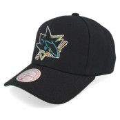 Mitchell&Ness - NHL Svart adjustable Keps - San Jose Sharks Neon Logo Pro Black Adjustable @ Hatstore