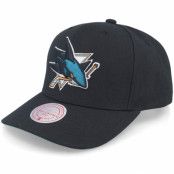 Mitchell&Ness - NHL Svart adjustable Keps - San Jose Sharks Team Ground 2.0 Pro Black Adjustable @ Hatstore