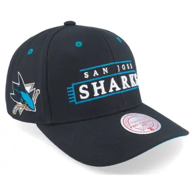 Mitchell&Ness - NHL Svart adjustable Keps - San Jose Sharks Team Lofi Pro Black Adjustable @ Hatstore