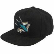 Mitchell&Ness - NHL Svart snapback Keps - San Jose Sharks Sweet Suede Black Snapback @ Hatstore