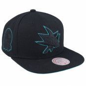 Mitchell&Ness - NHL Svart snapback Keps - San Jose Sharks Tc Bottoms Black Snapback @ Hatstore