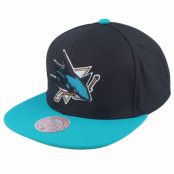 Mitchell&Ness - NHL Svart snapback Keps - San Jose Sharks Team 2 Tone 2.0 Black/Teal Snapback @ Hatstore