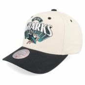 Mitchell&Ness - NHL Vit adjustable Keps - San Jose Sharks Horizon Pro Off White/Black Adjustable @ Hatstore