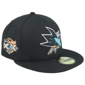 New Era - NHL Svart fitted Keps - San Jose Sharks 20th Anniversary 59FIFTY Black Fitted @ Hatstore