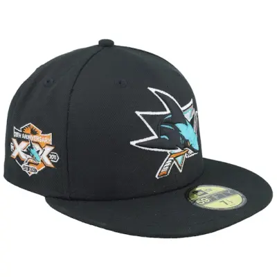 New Era - NHL Svart fitted Keps - Hatstore Exclusive x San Jose Sharks 20th Anniversary 59FIFTY Black Fitted @ Hatstore