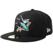 New Era - NHL Svart fitted Keps - San Jose Sharks 59FIFTY Black Fitted @ Hatstore
