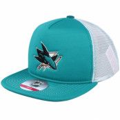 Outerstuff - NHL Blå trucker Keps - Kids San Jose Sharks Foam Front Teal/White Trucker @ Hatstore