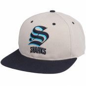 Twins Enterprise - NHL Beige snapback Keps - San Jose Sharks San Jose Sharks Old English Logo NHL Vintage Beige/Black Snapback @ Hatstore