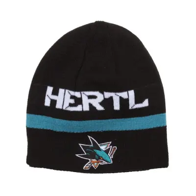 Reebok - NHL Svart traditionalbeanie Beanie - Hertl 48 Reverse Knit @ Hatstore