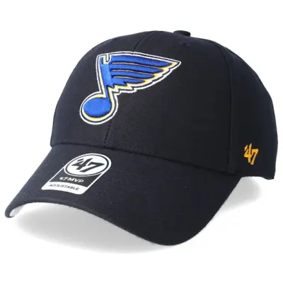 47 Brand - NHL Blå adjustable Keps - St. Louis Blues Mvp Navy Adjustable @ Hatstore