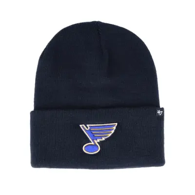 47 Brand - NHL Blå cuff Beanie - St. Louis Blues Haymaker Navy Cuff @ Hatstore