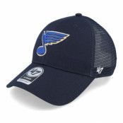 47 Brand - NHL Blå trucker Keps - St. Louis Blues Branson Mvp Navy/Royal Trucker @ Hatstore