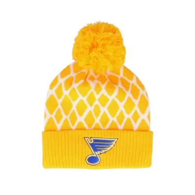 Adidas - NHL Gul pom Beanie - St. Louis Blues Culture Cuffed Knit Yellow Pom @ Hatstore