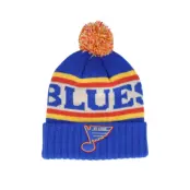 American Needle - NHL Blå pom Beanie - St. Louis Blues Pillow Line Royal/Ivory/Yellow Pom @ Hatstore