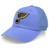 American Needle - NHL Blå trucker Keps - St. Louis Blues Raglan Bones Faded Blue Trucker @ Hatstore