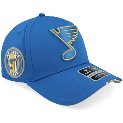 Fanatics - NHL Blå adjustable Keps - St. Louis Blues Authentic Pro NHL Mesh Gray/Navy A-Frame Adjustable @ Hatstore