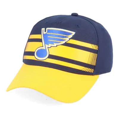 Fanatics - NHL Blå adjustable Keps - St. Louis Blues Fan Structured Navy/Yellow Adjustable @ Hatstore