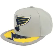 Mitchell&Ness - NBA Grå snapback Keps - St. Louis Blues Munch Time Vintage Grey Snapback @ Hatstore