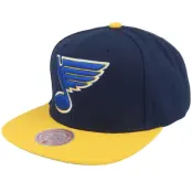 Mitchell&Ness - NHL Blå snapback Keps - St. Louis Blues Team 2 Tone 2.0 Blue/Yellow Snapback @ Hatstore