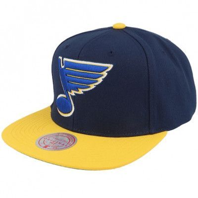 Mitchell&Ness - NHL Blå snapback Keps - St. Louis Blues Team 2 Tone 2.0 Blue/Yellow Snapback @ Hatstore
